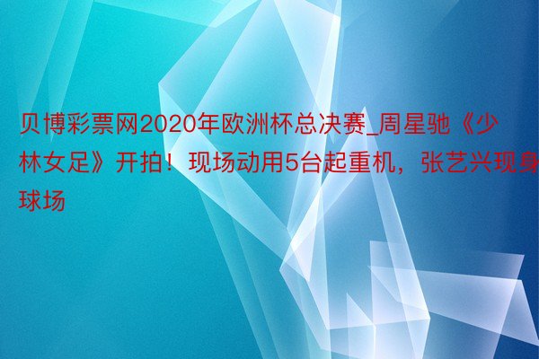 贝博彩票网2020年欧洲杯总决赛_周星驰《少林女足》开拍！现场动用5台起重机，张艺兴现身球场